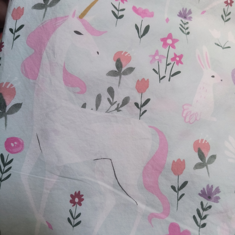 BUNDLE! 2 Twin Sets PB Kids Pastel Mystical Unicorn Duvet Cover + Pillowcase